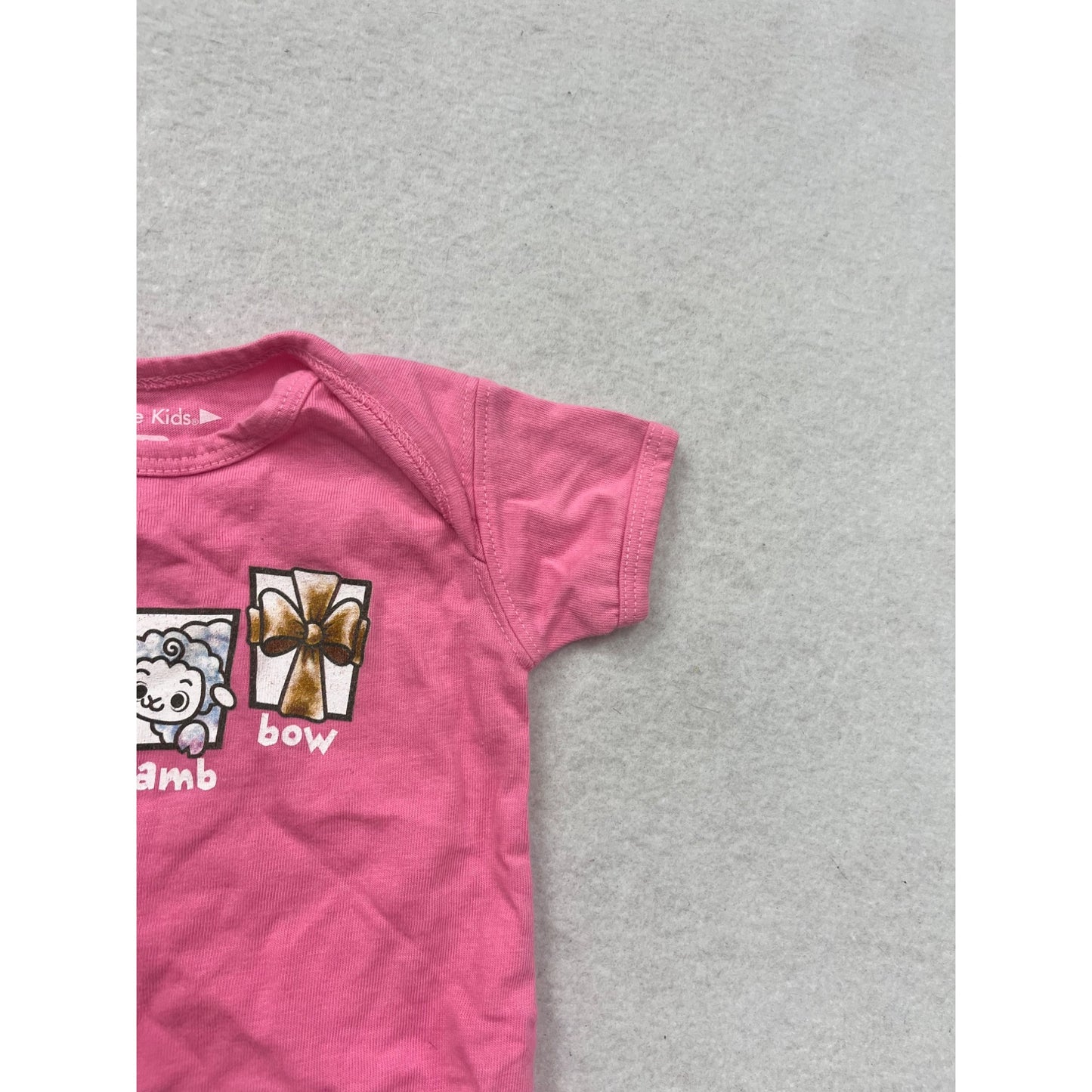 College Kids Pink Baby Romper 0-3M #8861