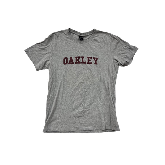 Oakley Gray Custom Fit T-Shirt Mens XL 100% Cotton #8371