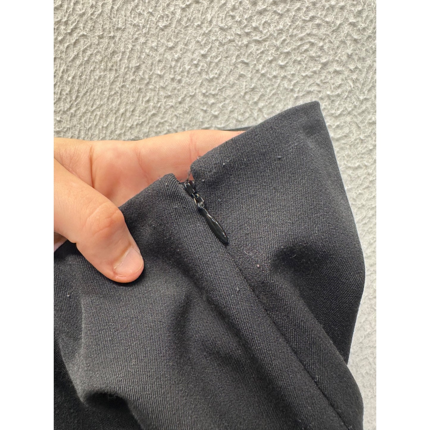 Rafaella Black Wide-Leg Cropped Pants Size 8 Polyester Blend Side Zipper #193B