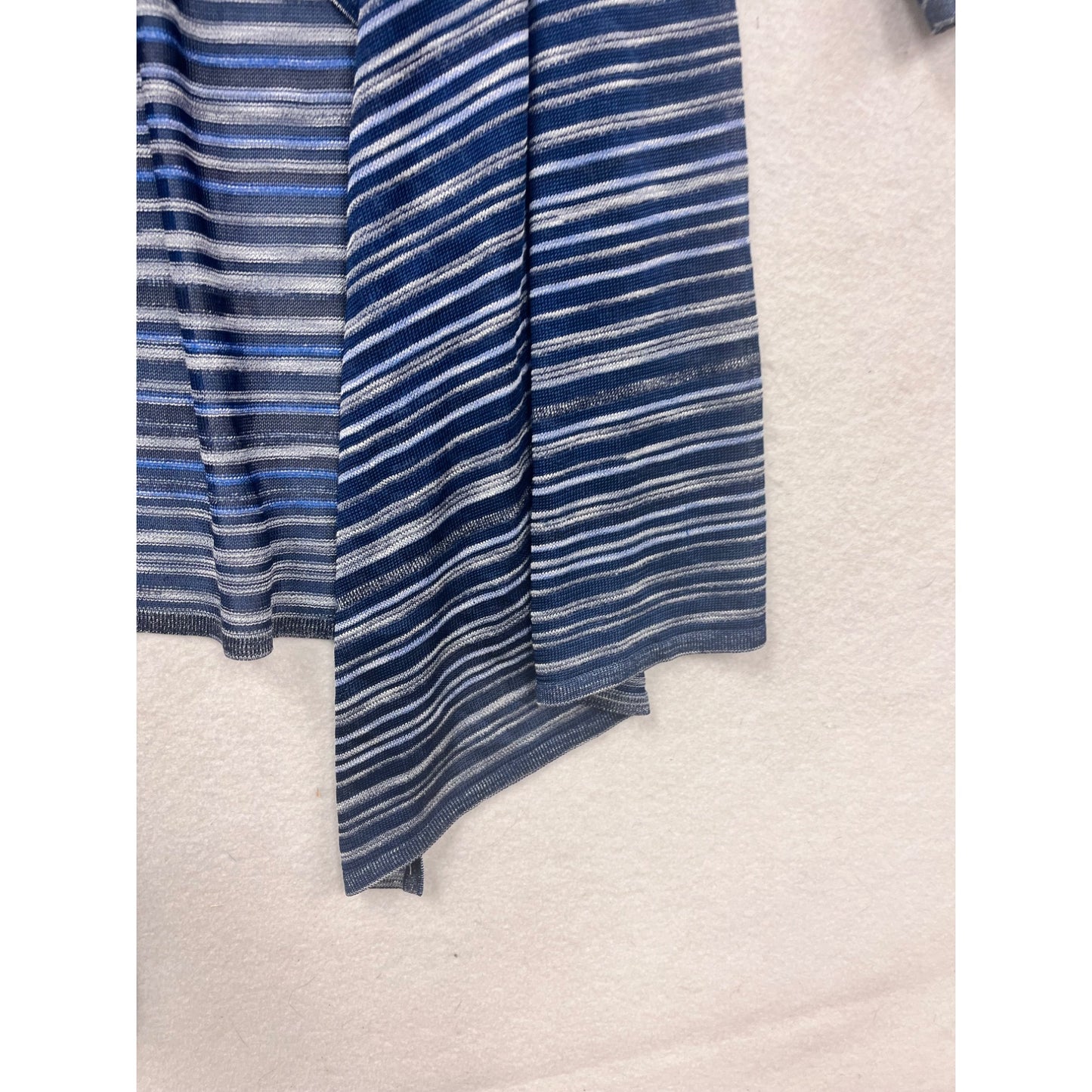 Joan Vass Womens Striped Open Front Cardigan #8451