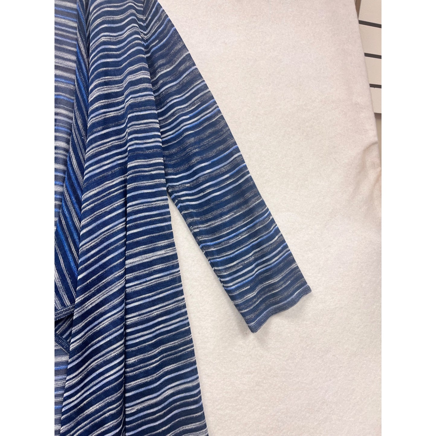 Joan Vass Womens Striped Open Front Cardigan #8451