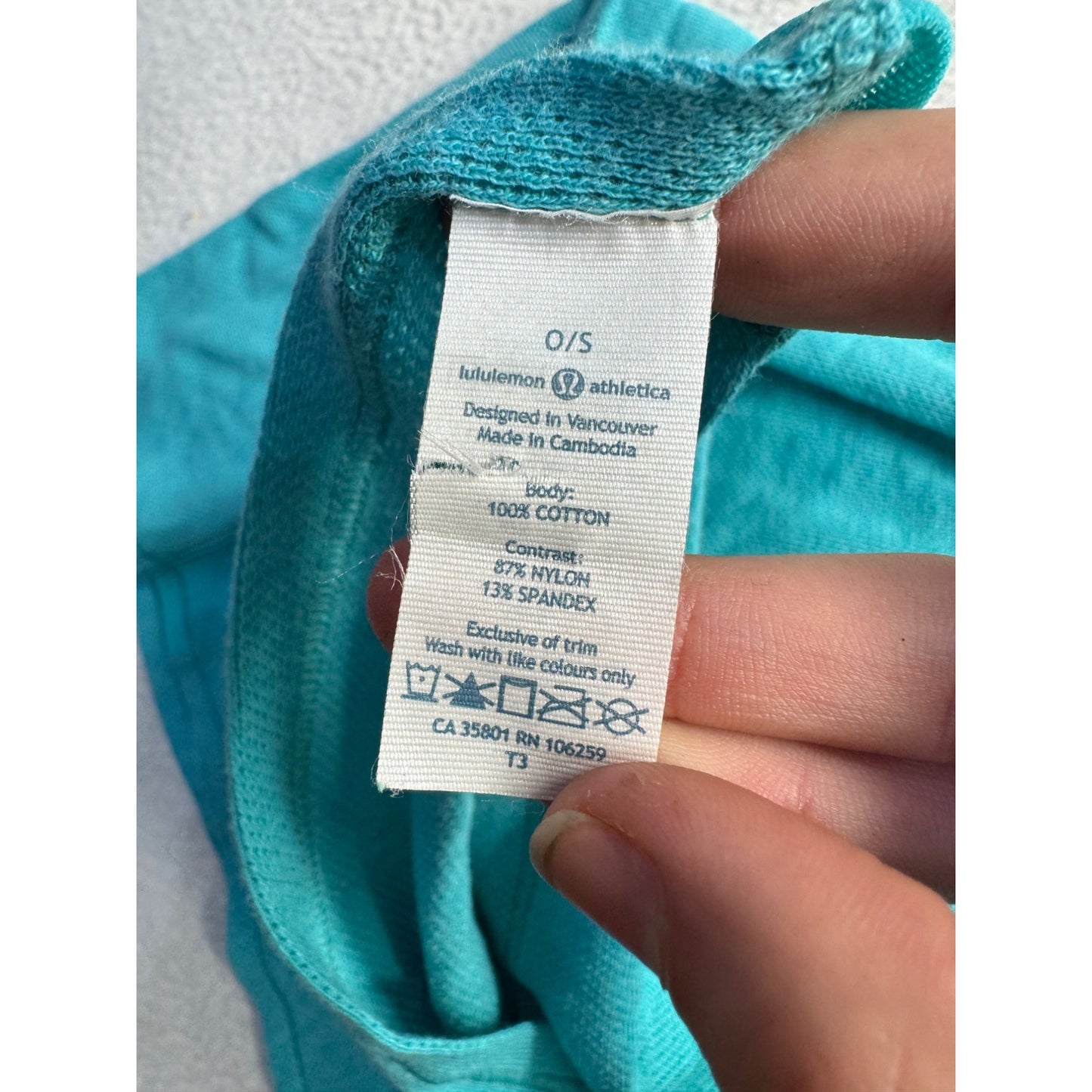 Lululemon Teal Cotton Blend Throw Blanket With Zippered Pocket  #9501