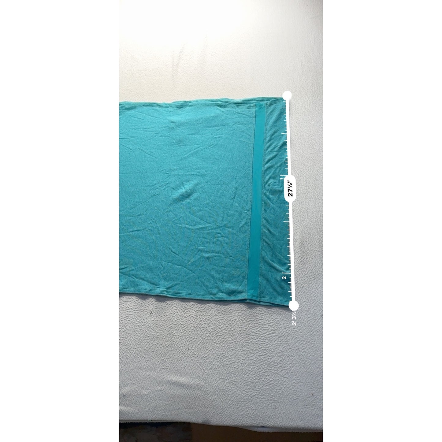 Lululemon Teal Cotton Blend Throw Blanket With Zippered Pocket  #9501