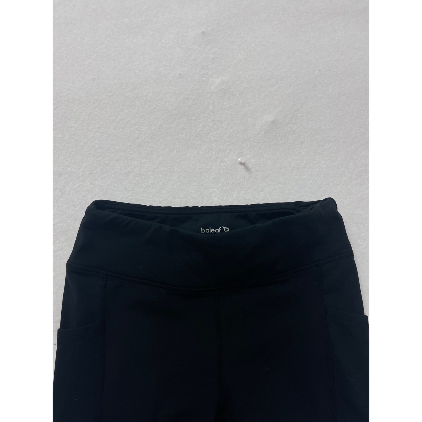 Baleaf Black High-Waisted Leggings With Pockets L #8634