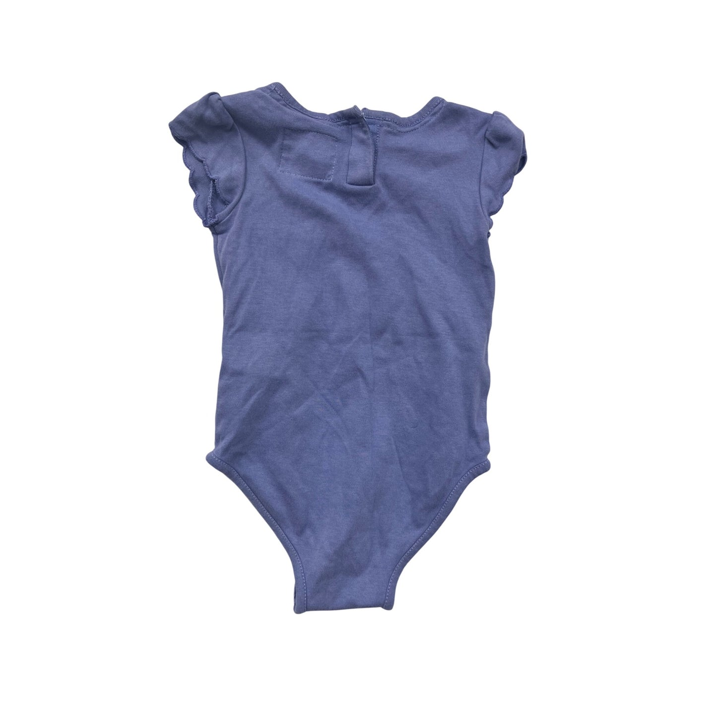 Levi’s Baby Blue Bodysuit 6/9M With Ruffled Sleeves #8603