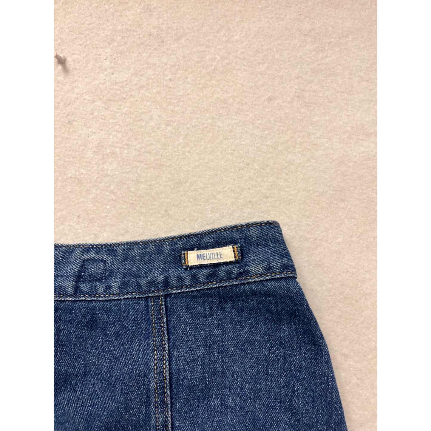Brandy Melville Blue Denim Button-Front Skirt Size 28 #8574