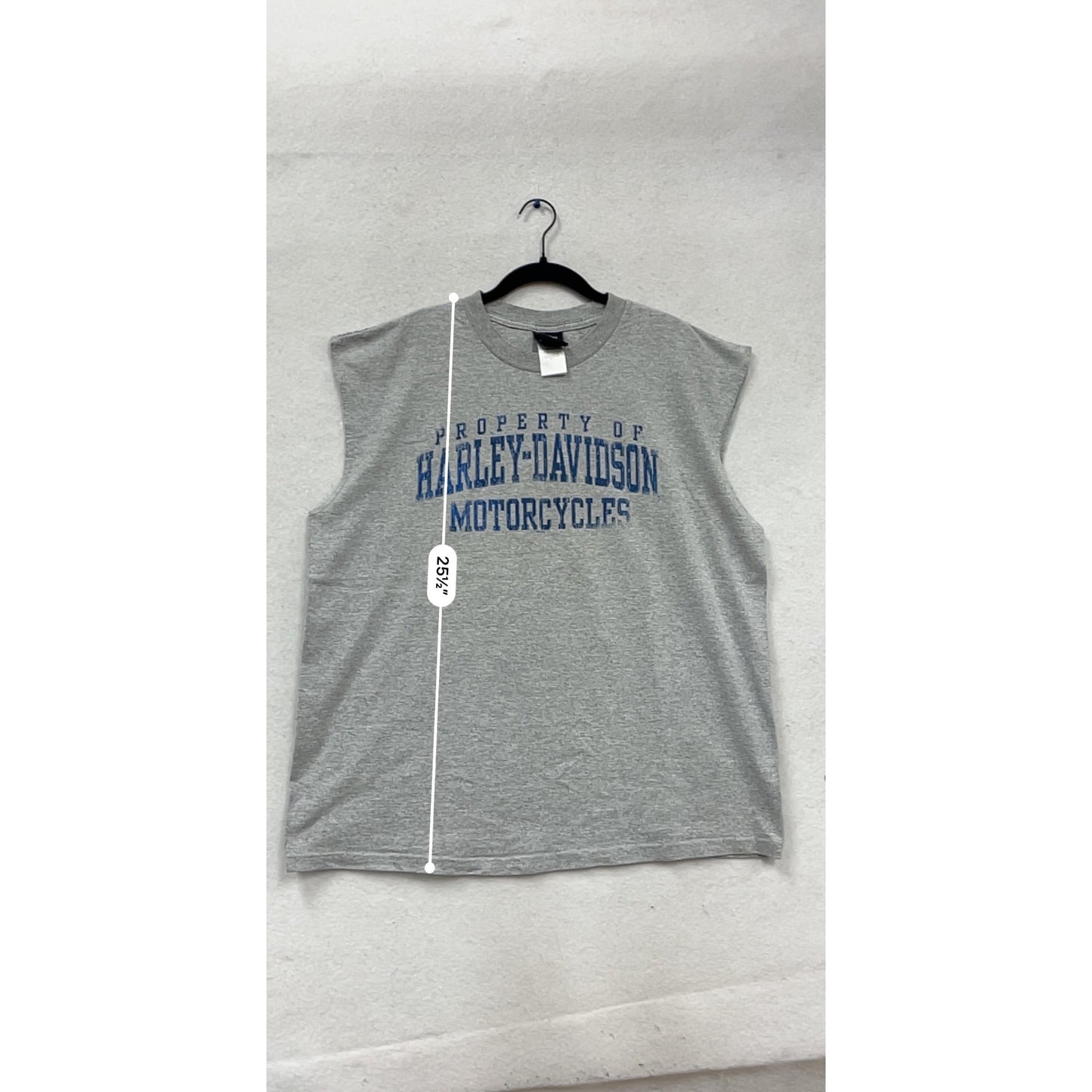 Property Of Harley Davidson Motorcycles Sleeveless Graphic Tee #630A