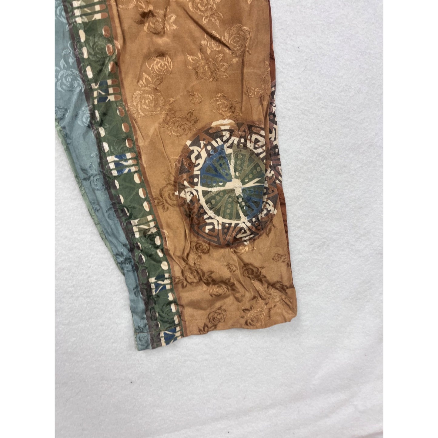 Boho Globe Trotter Medium Patchwork Wide-Leg Pants #8510