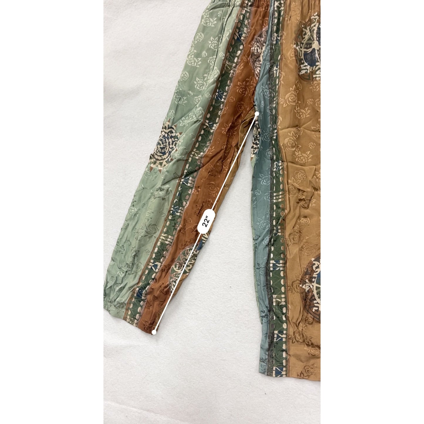 Boho Globe Trotter Medium Patchwork Wide-Leg Pants #8510