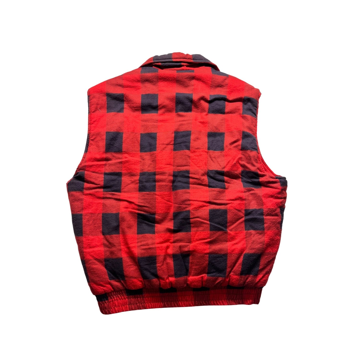 Men’s Vintage Ozark Trails Red & Black Buffalo Check Vest #2766