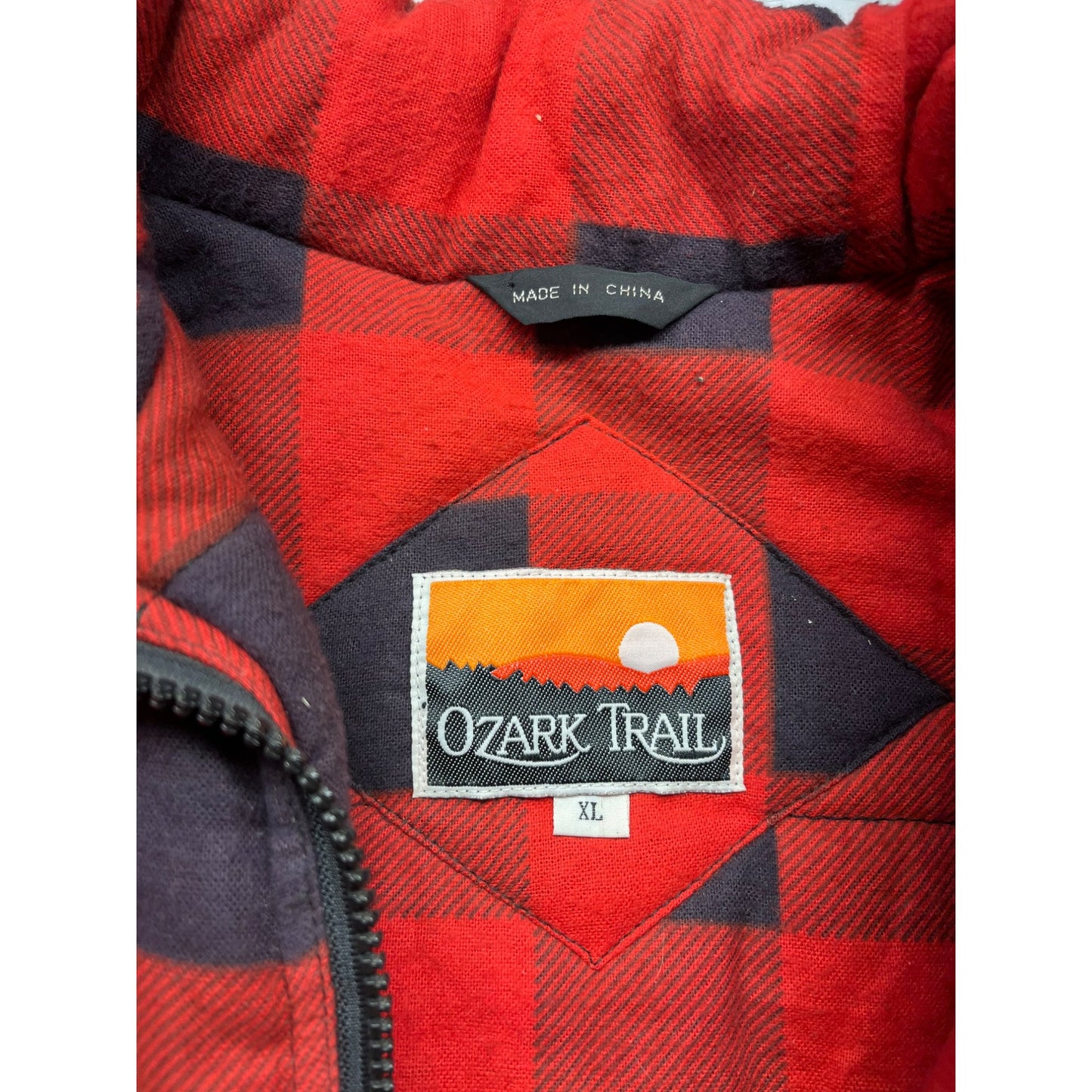 Men’s Vintage Ozark Trails Red & Black Buffalo Check Vest #2766