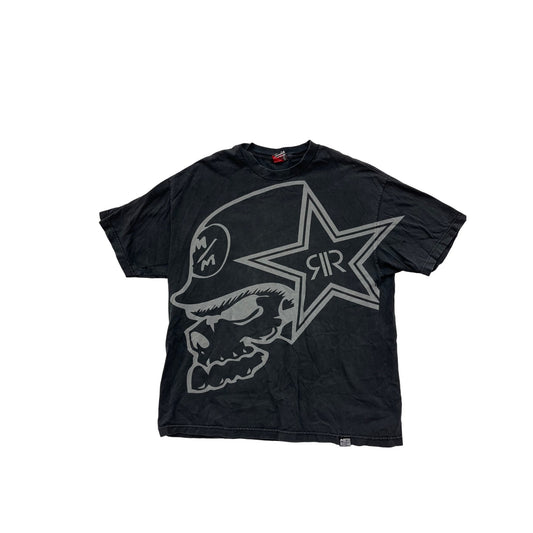 Metal Mulisha Mens XL Black Skull Graphic T-Shirt #8068