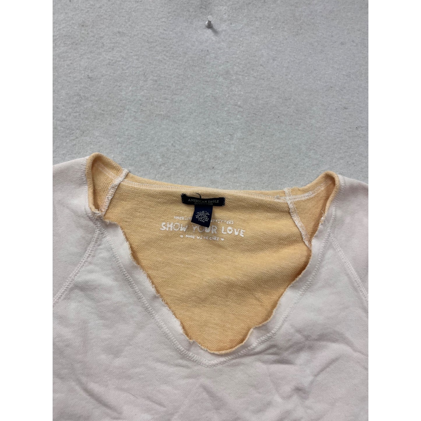 American Eagle Small V-Neck Cap Sleeve Top #8838