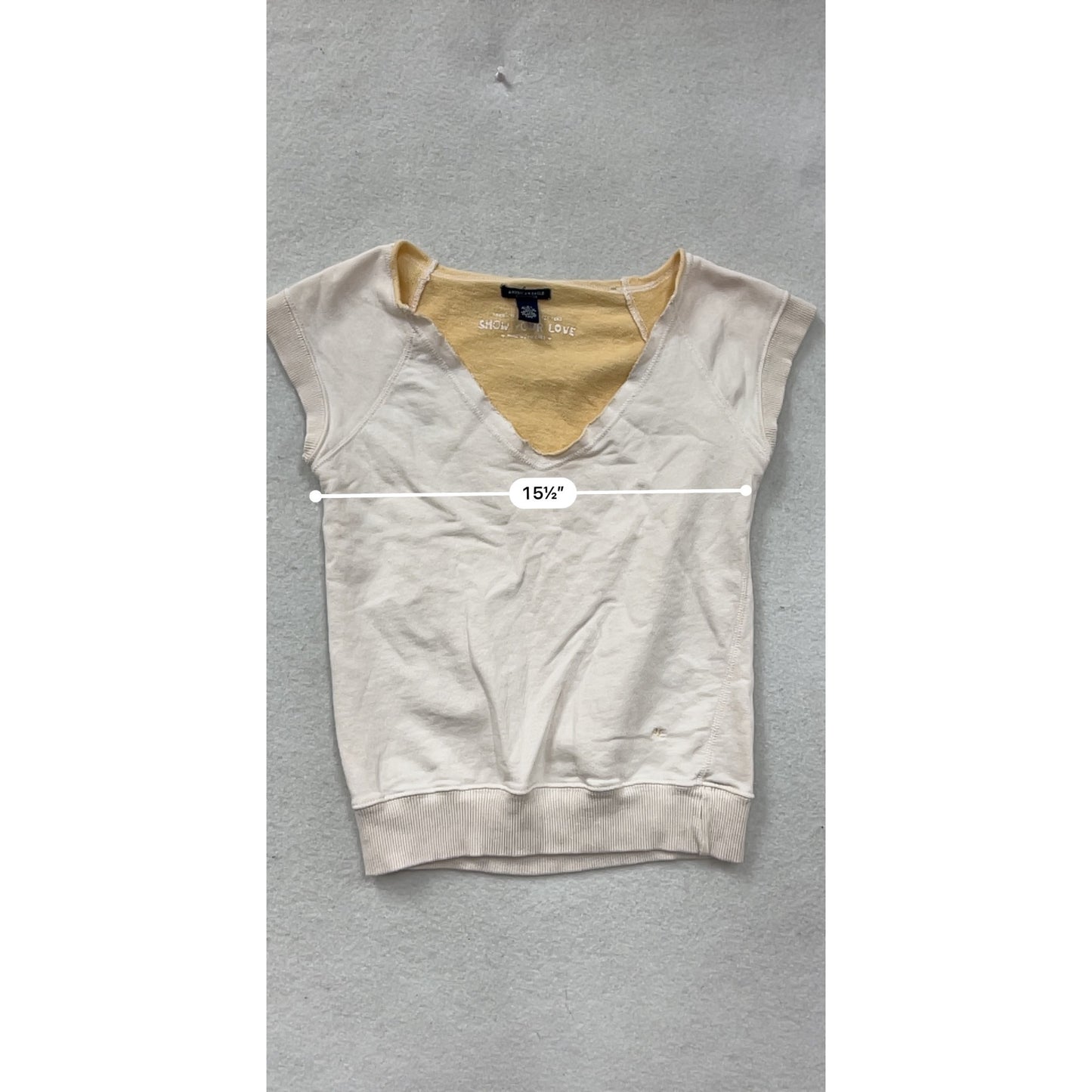 American Eagle Small V-Neck Cap Sleeve Top #8838