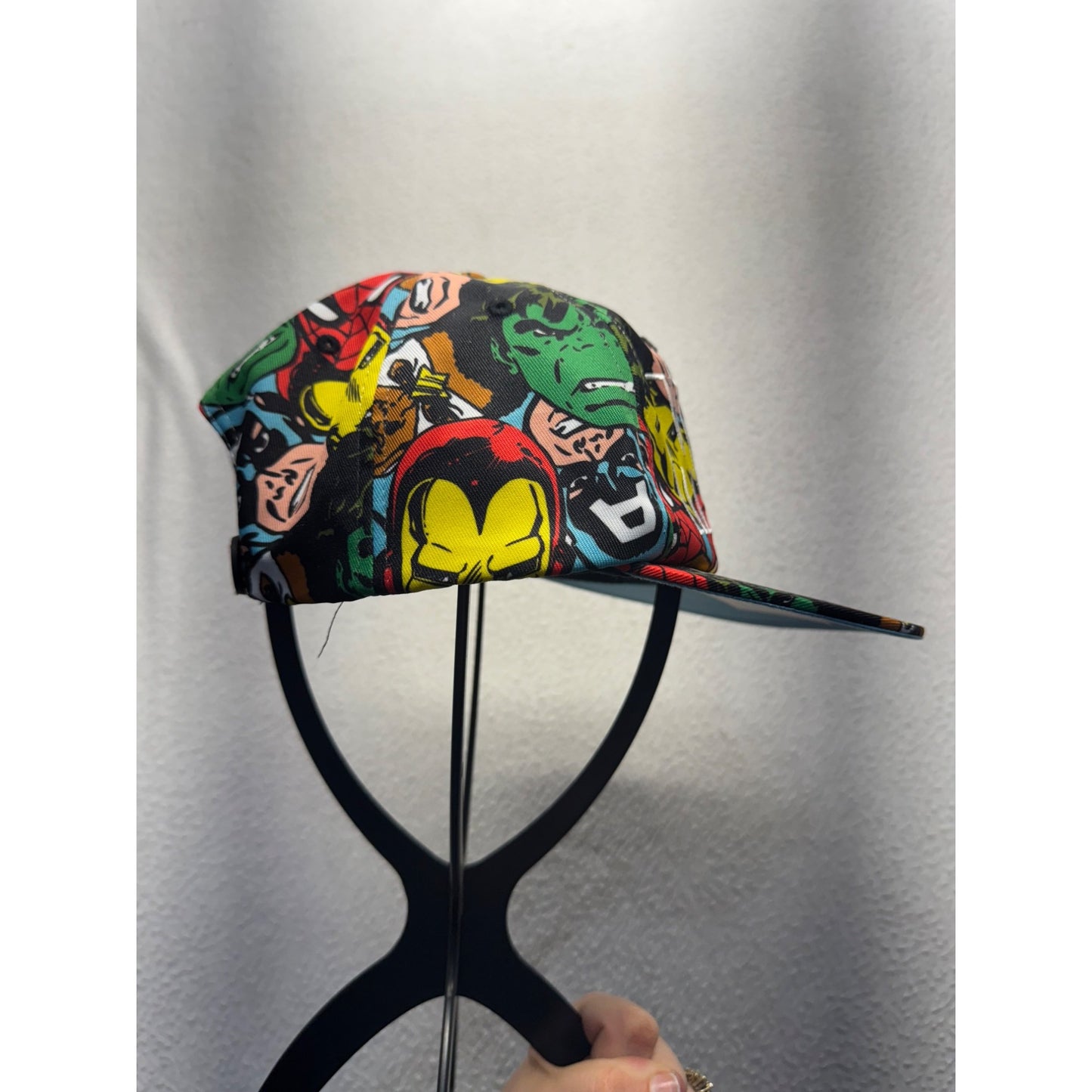 Marvel Avengers Comic Print Snapback Hat With Adjustable Strap #9235