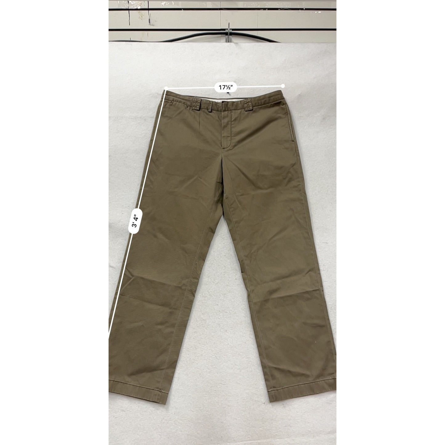 L.L. Bean Khaki Chino Pants 36x32 #775A