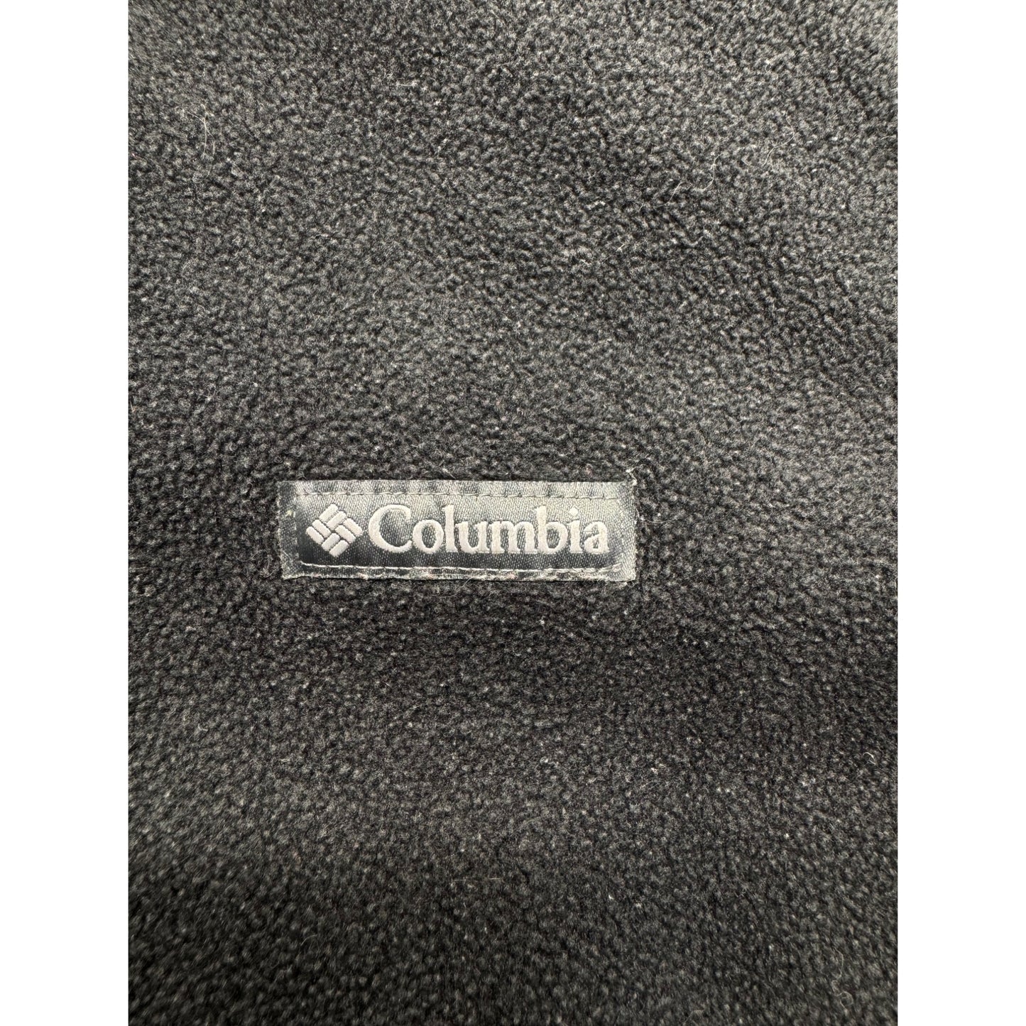Columbia Black Fleece Vest 3X Full-Zip Sleeveless Jacket With Pockets 9431