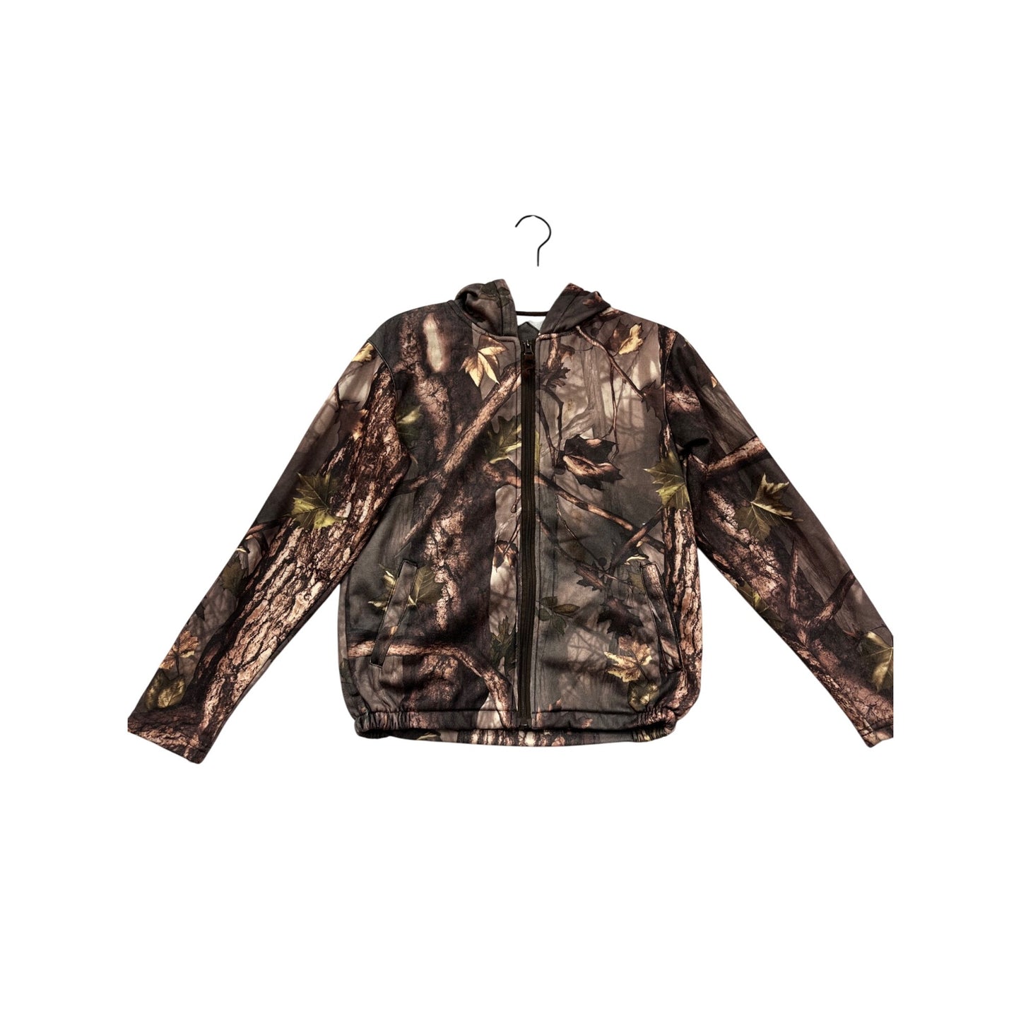 Master Sportsman Boys Medium Hooded Camouflage Zip-Up Jacket #8923