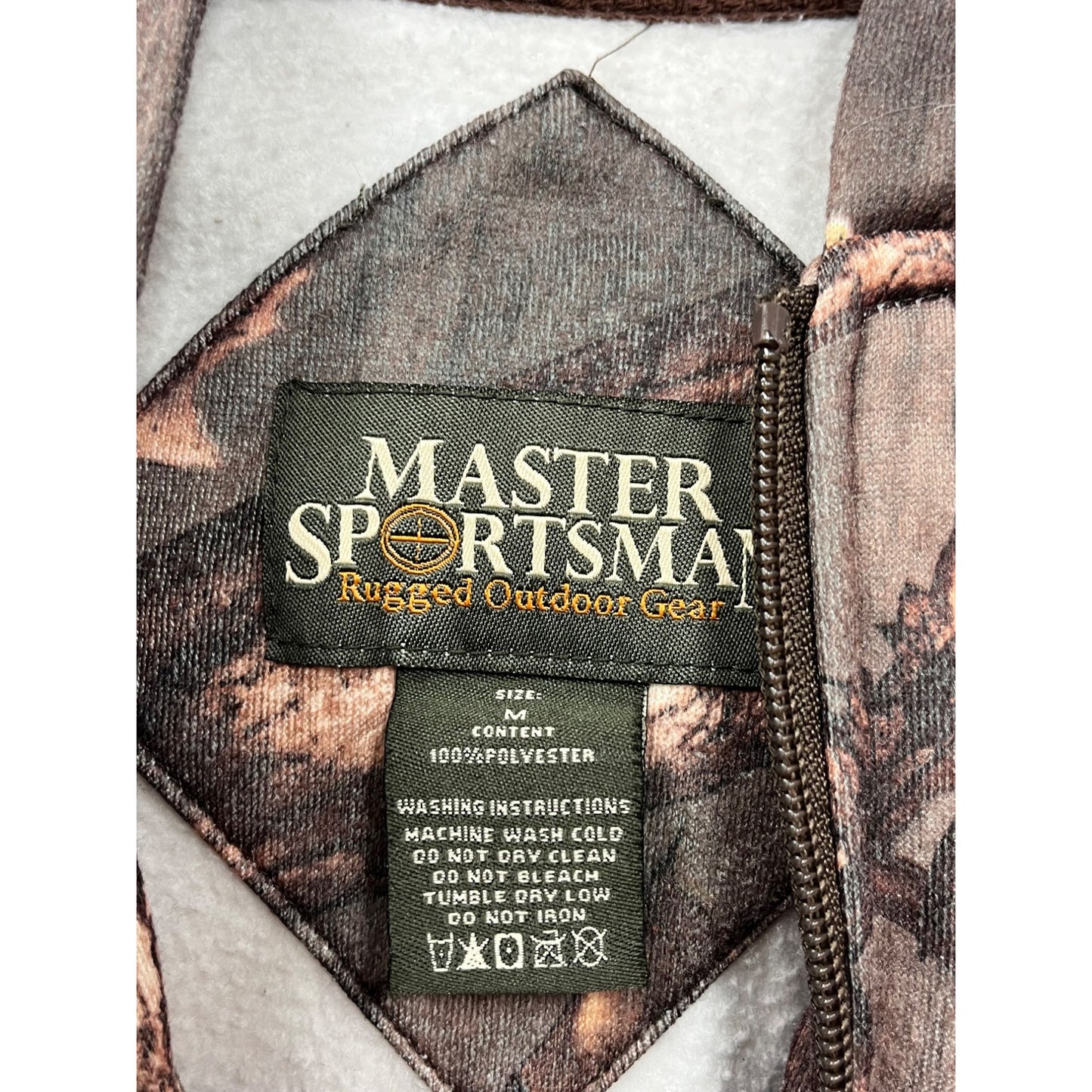 Master Sportsman Boys Medium Hooded Camouflage Zip-Up Jacket #8923