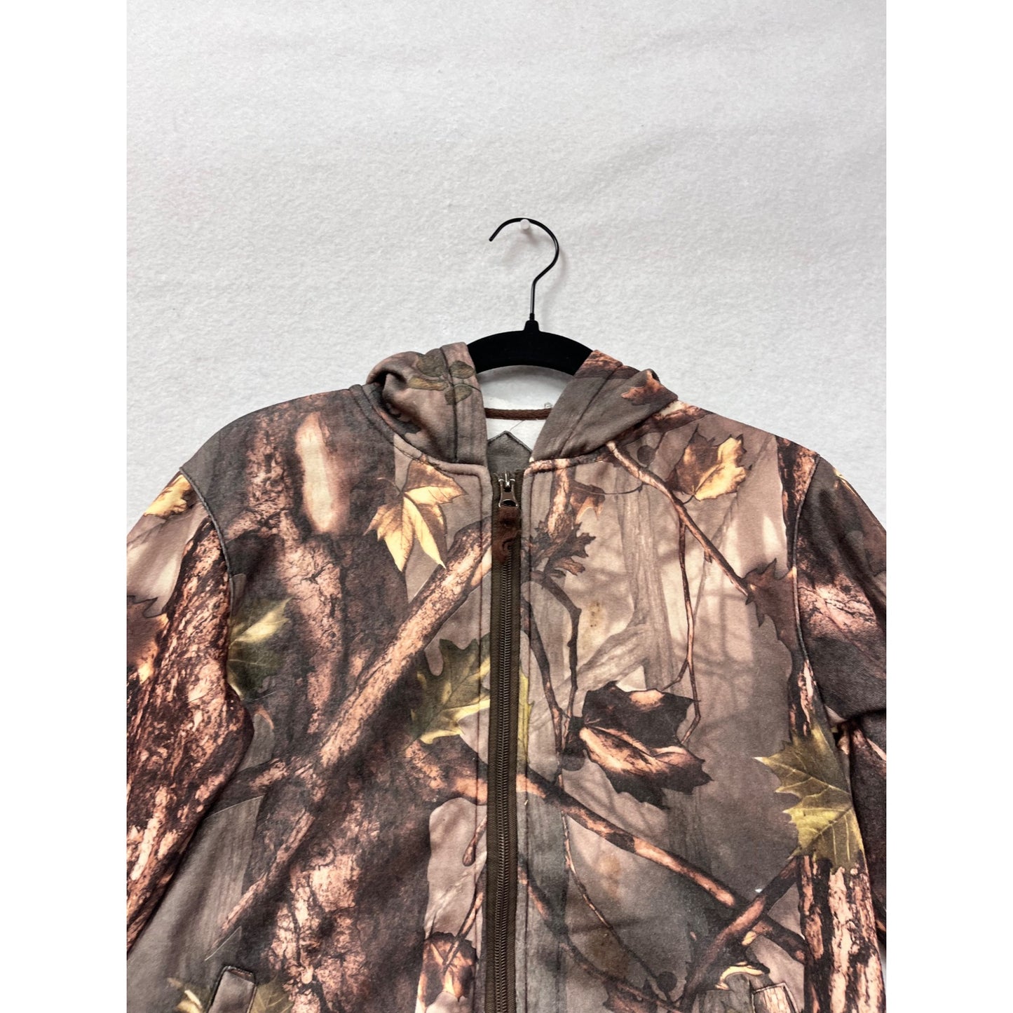Master Sportsman Boys Medium Hooded Camouflage Zip-Up Jacket #8923