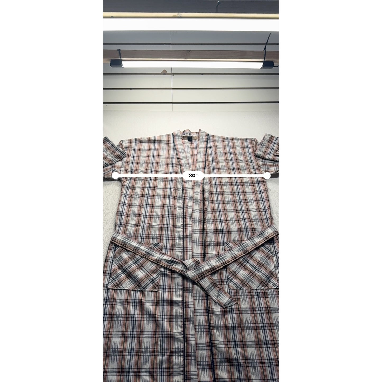 VintagePlaid Robe by Rober Makers - 65% Polyester & 35% Cotton #7903