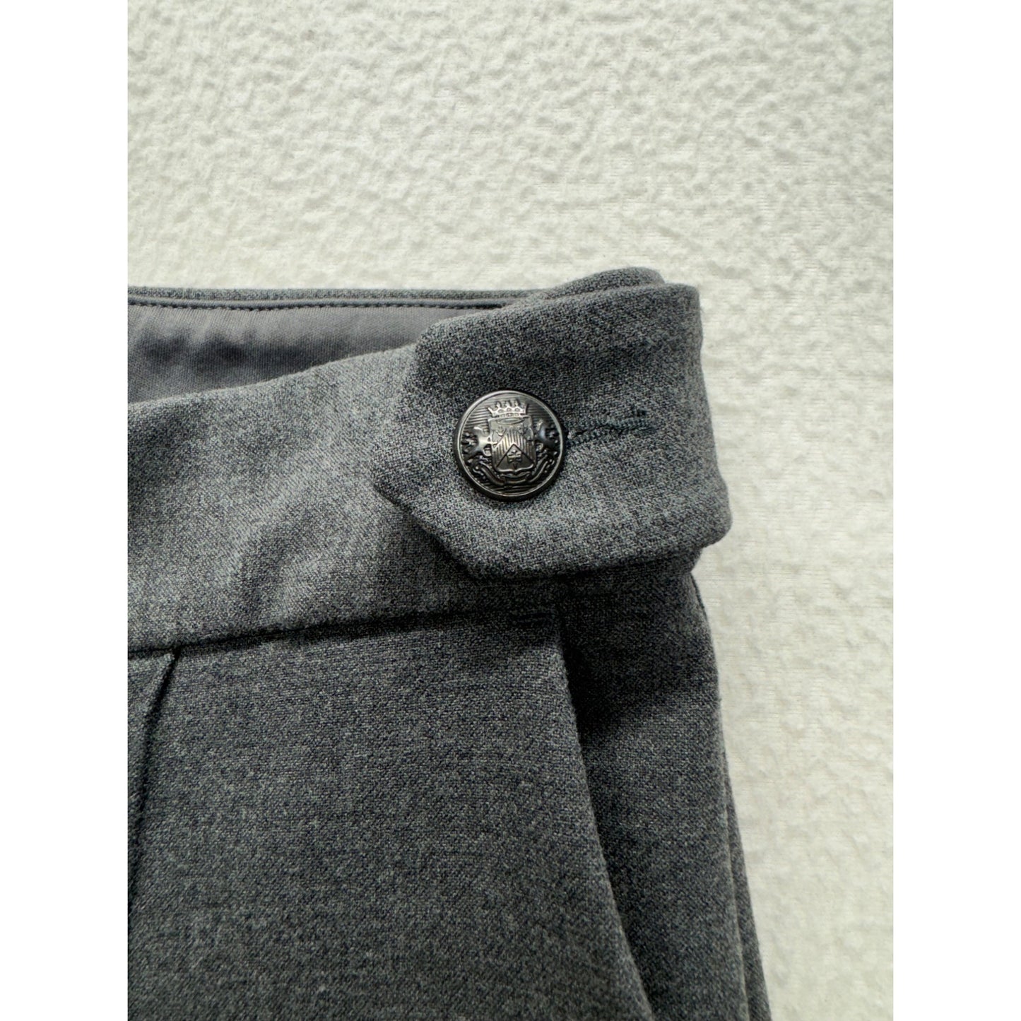Express Gray Dress Pants 4R With Button Detail & Tapered Leg #213B