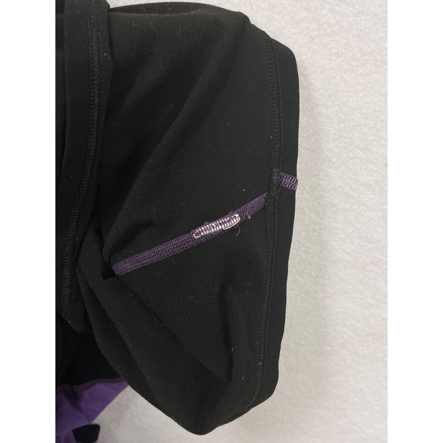 Storck M Black & Purple Long Sleeve Half-Zip Athletic Shirt #8387