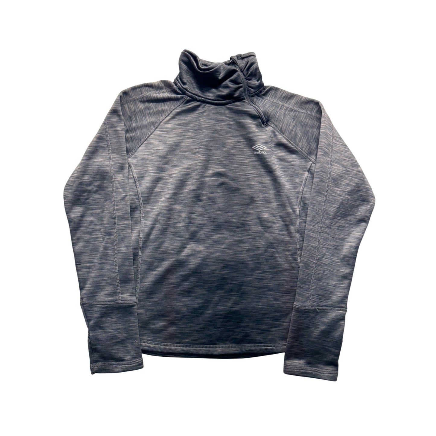 Umbro Gray 1/4 Zip Pullover Sweatshirt M #9164