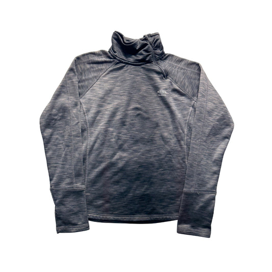 Umbro Gray 1/4 Zip Pullover Sweatshirt M #9164