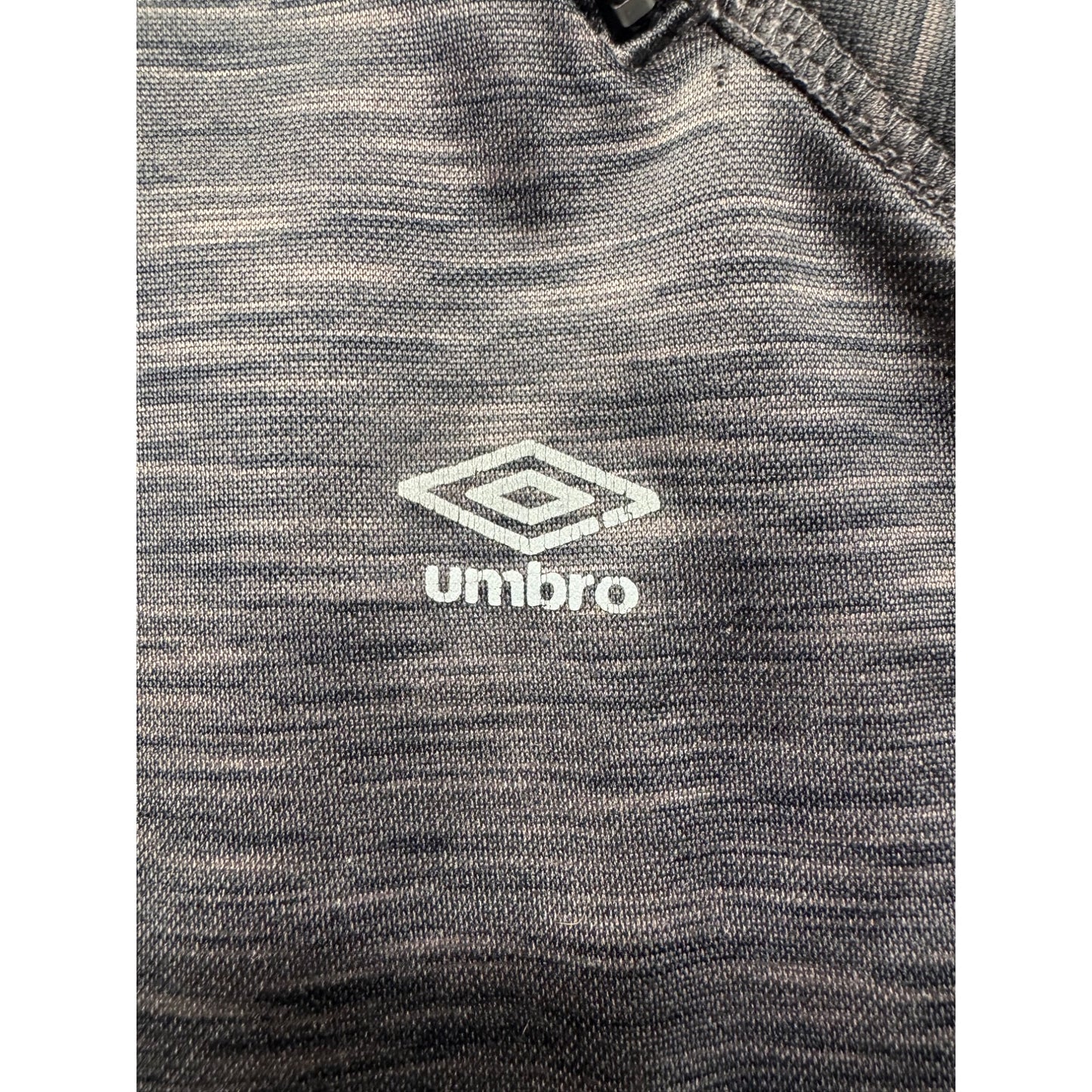 Umbro Gray 1/4 Zip Pullover Sweatshirt M #9164
