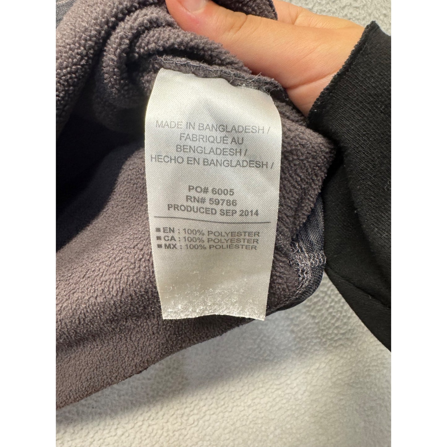 Umbro Gray 1/4 Zip Pullover Sweatshirt M #9164