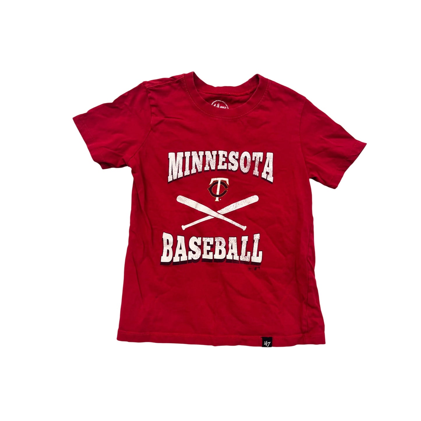 Minnesota Twins Red Baseball Graphic T-Shirt #8492