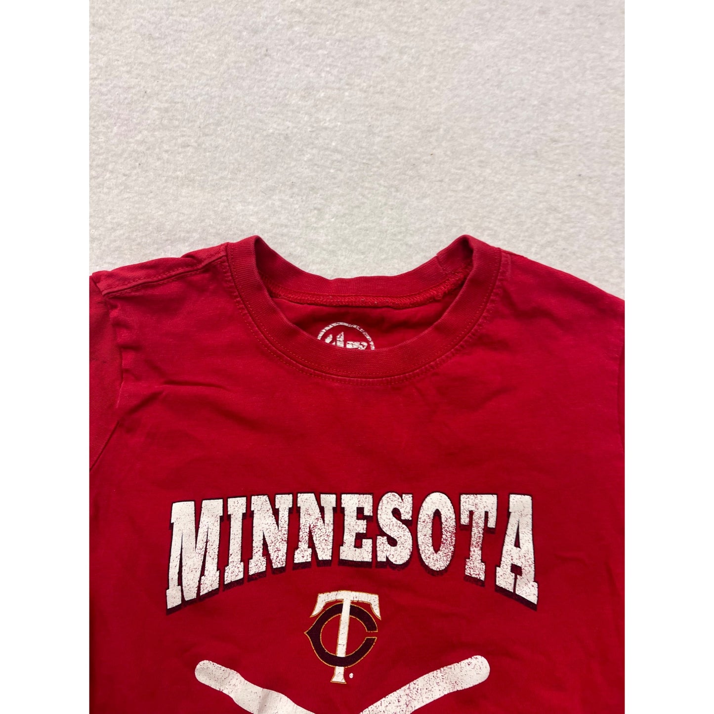 Minnesota Twins Red Baseball Graphic T-Shirt #8492