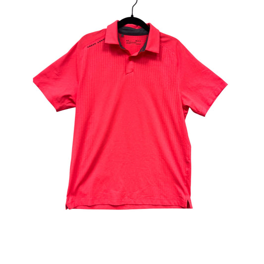 Under Armour HeatGear Polo Shirt Loose Fit Red Size M #577A