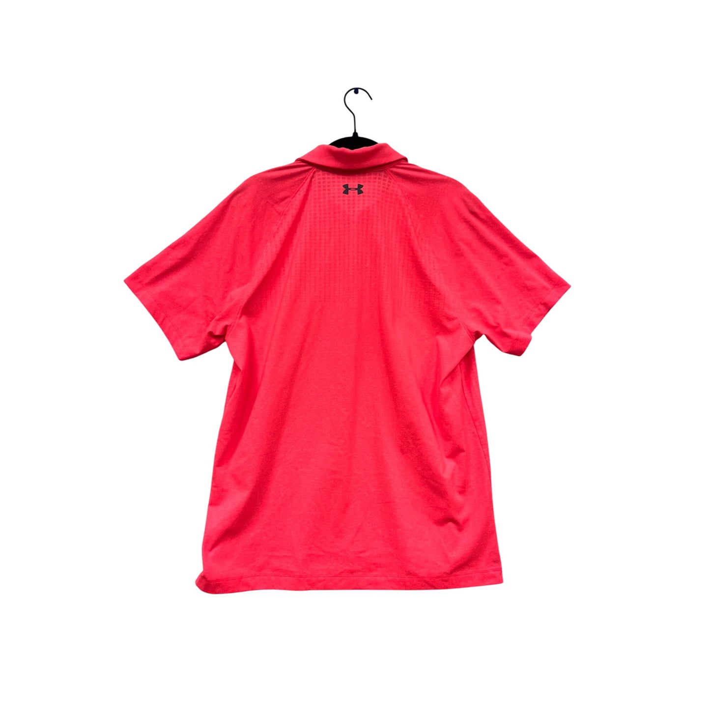 Under Armour HeatGear Polo Shirt Loose Fit Red Size M #577A