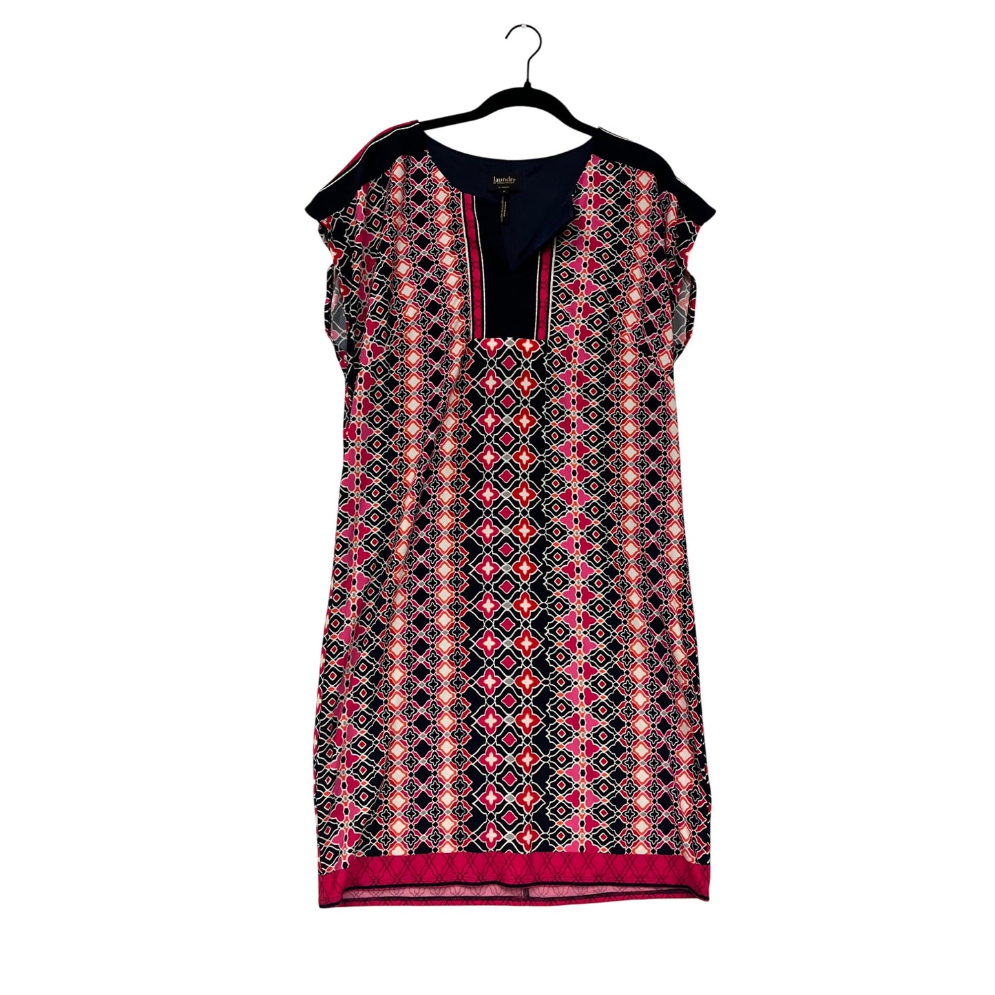 Laundry By Shelli Segal Womens Geometric Print Shift Dress M #8278