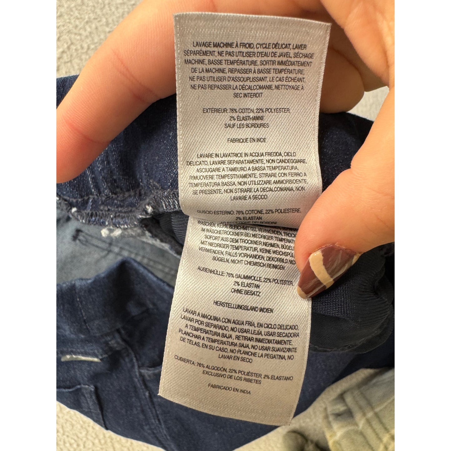 Columbia Sportwear Co. Dark Blue Stretch Denim Pants Regular Fit #214B