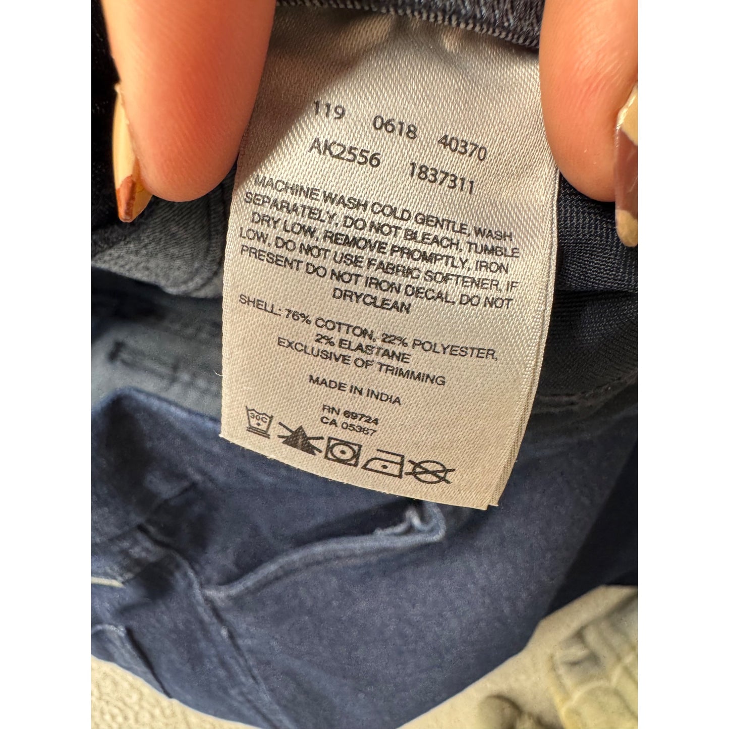 Columbia Sportwear Co. Dark Blue Stretch Denim Pants Regular Fit #214B