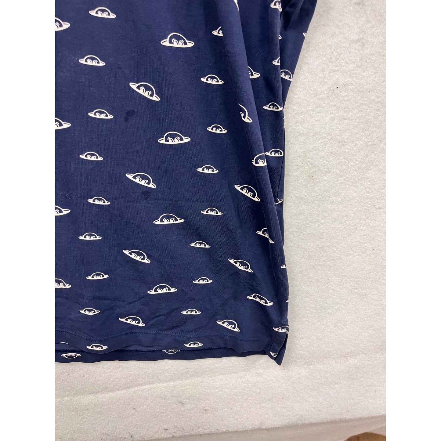 Radmor Mens XL Navy Polo Shirt With White Patterned Design #8930