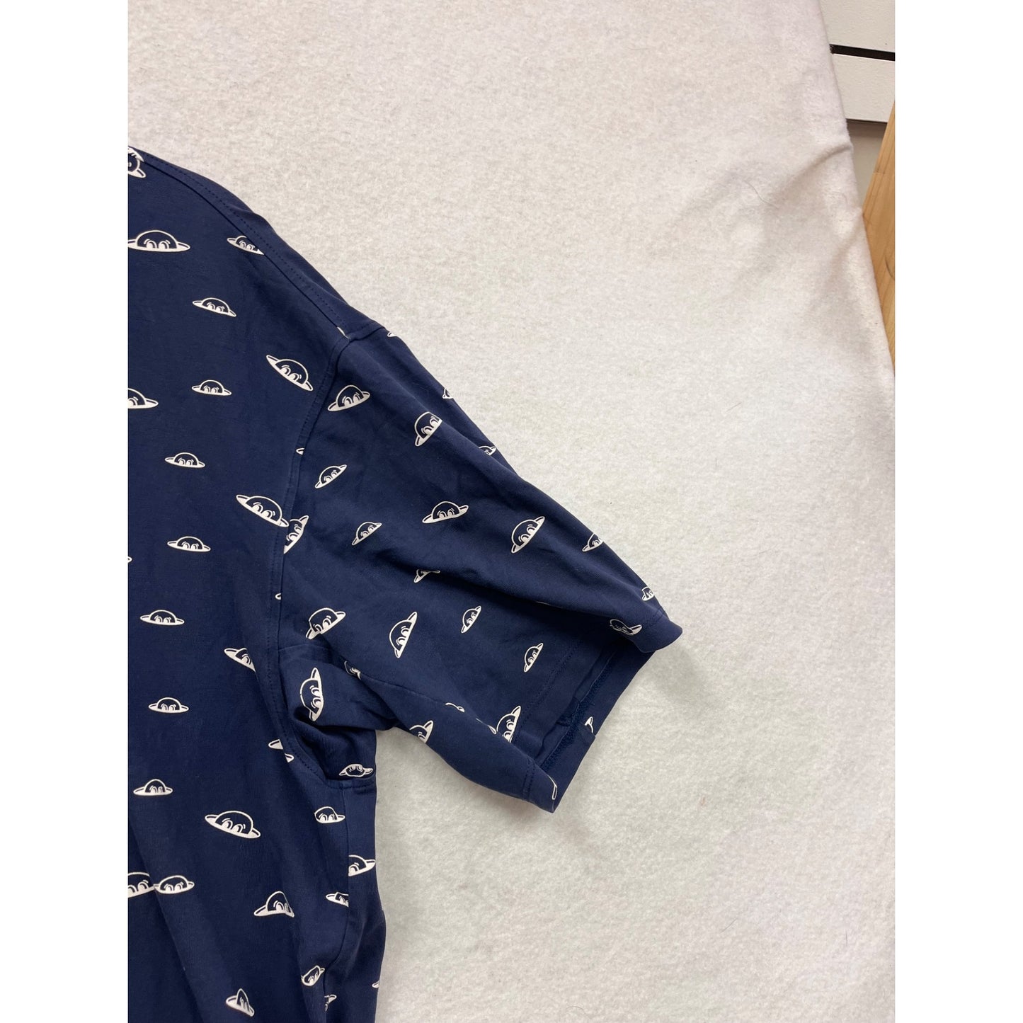 Radmor Mens XL Navy Polo Shirt With White Patterned Design #8930