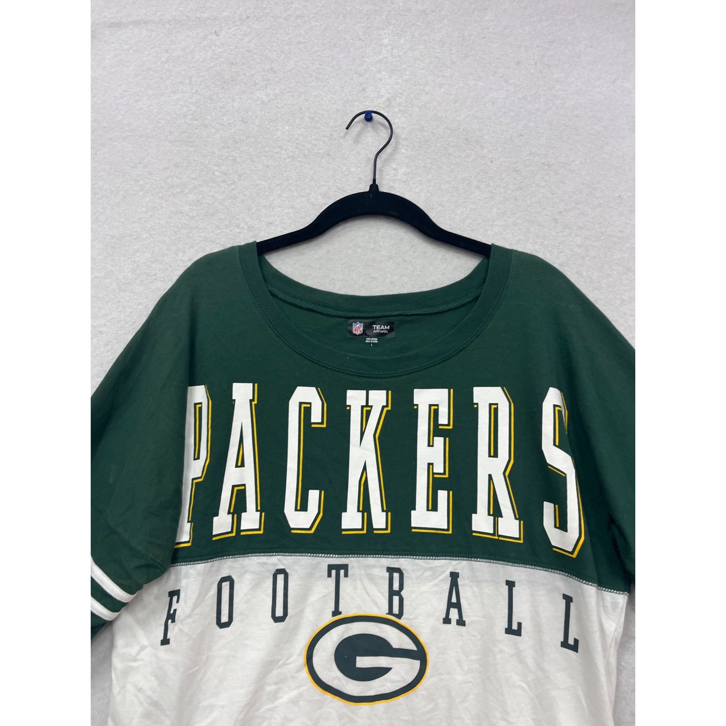 Green Bay Packers Long Sleeve Team Shirt L #579A