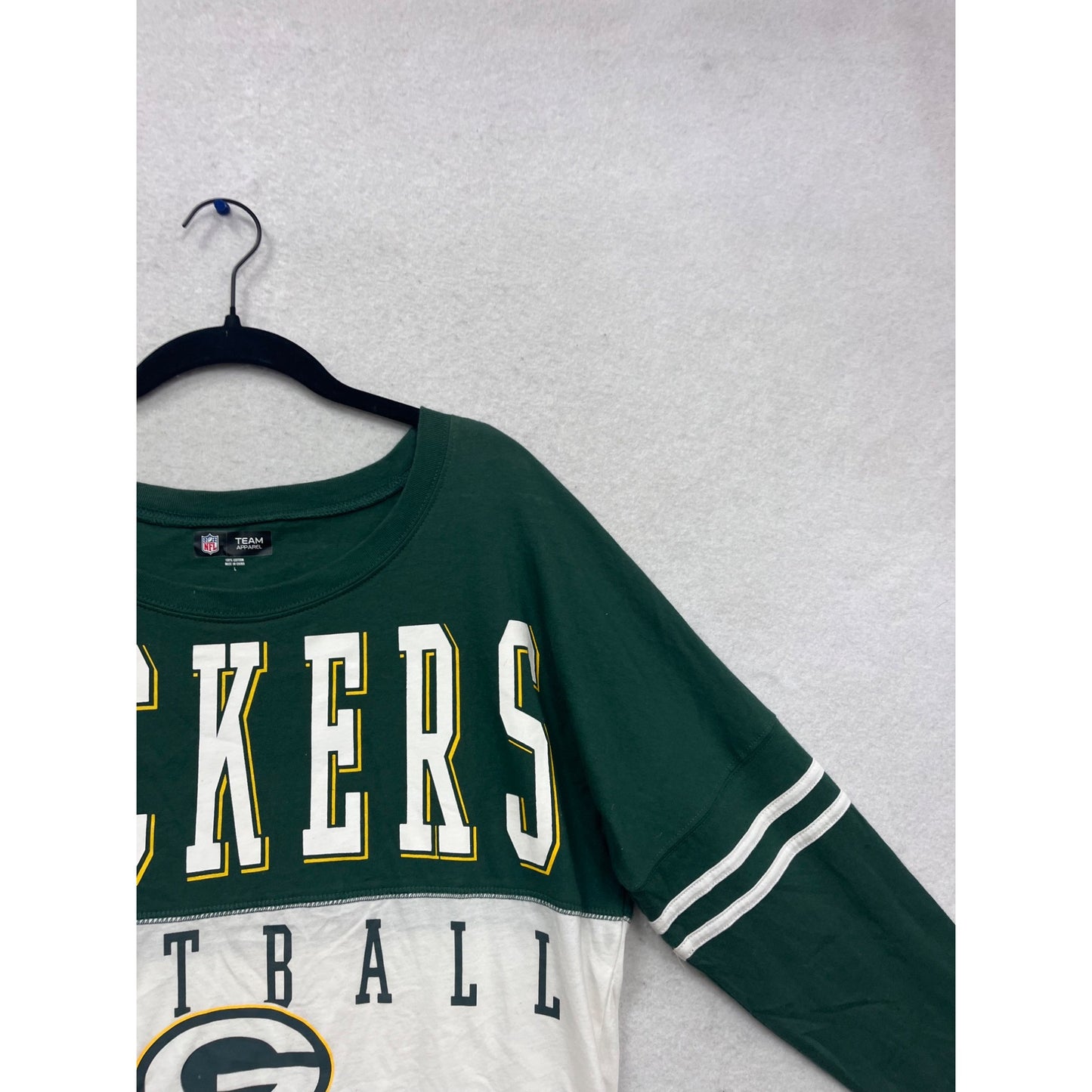 Green Bay Packers Long Sleeve Team Shirt L #579A