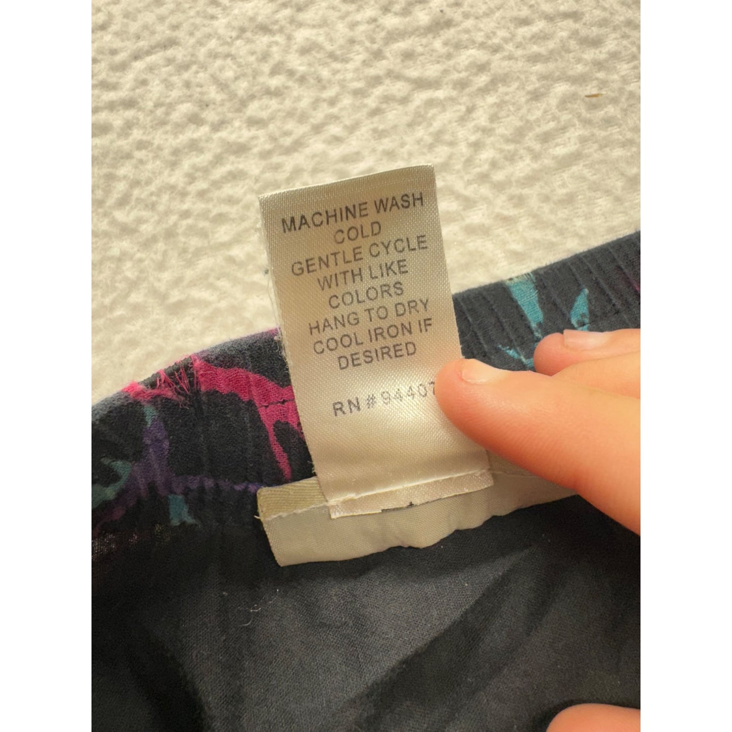 Travelsmith Colorful Boho Maxi Skirt With Drawstring Waist 100% Cotton L #9994