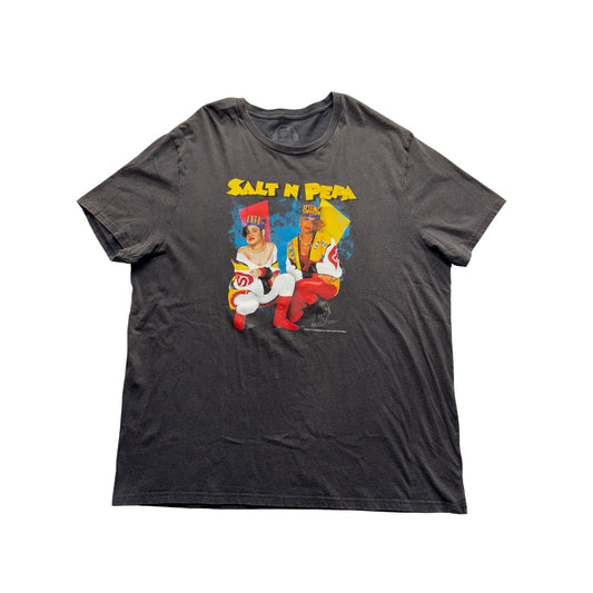 Salt N Pepa Graphic Tee By Lee Black Short Sleeve Cotton Blend #7791