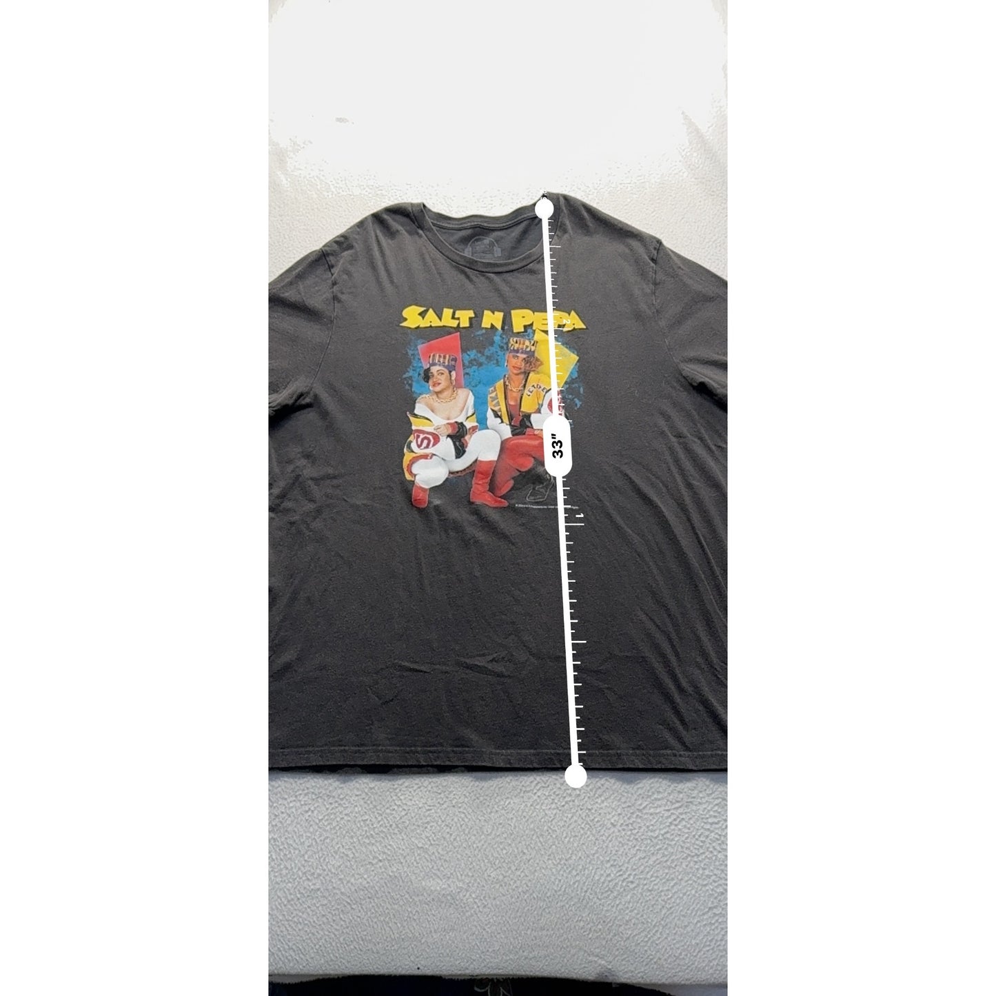Salt N Pepa Graphic Tee By Lee Black Short Sleeve Cotton Blend #7791