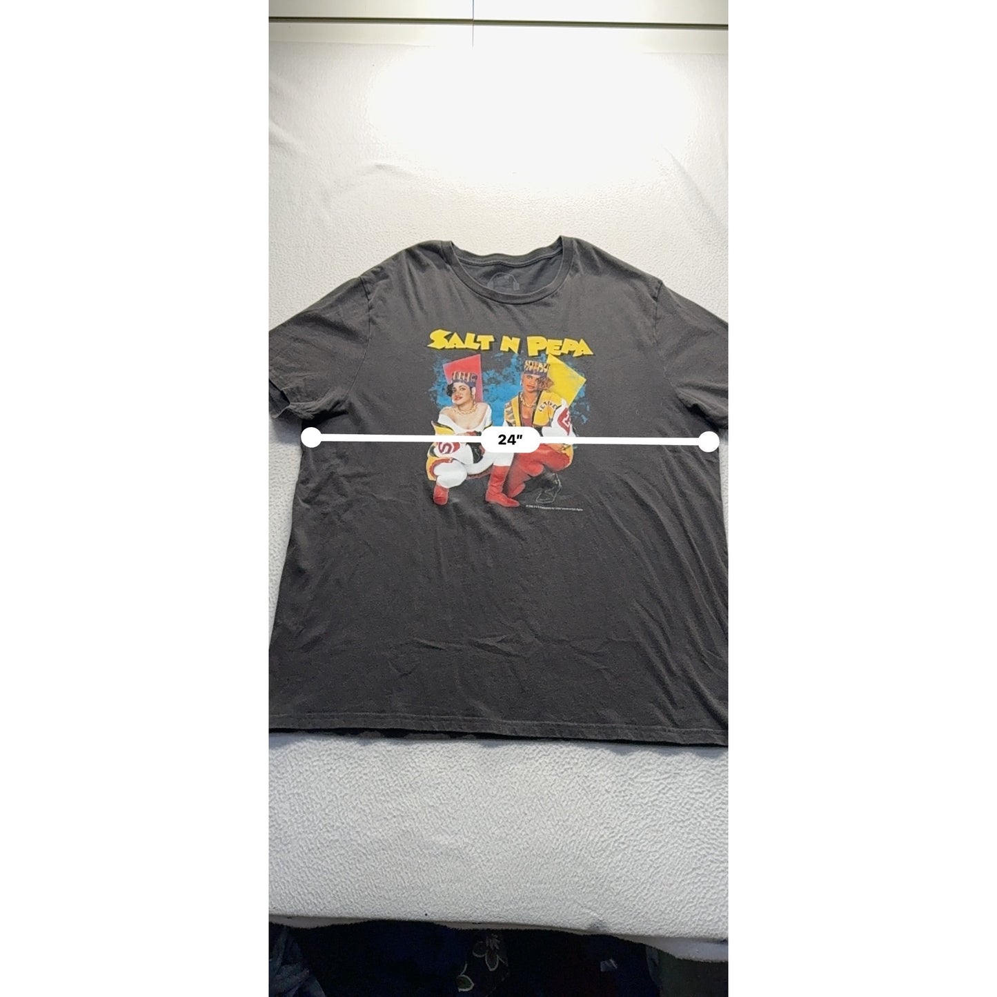 Salt N Pepa Graphic Tee By Lee Black Short Sleeve Cotton Blend #7791
