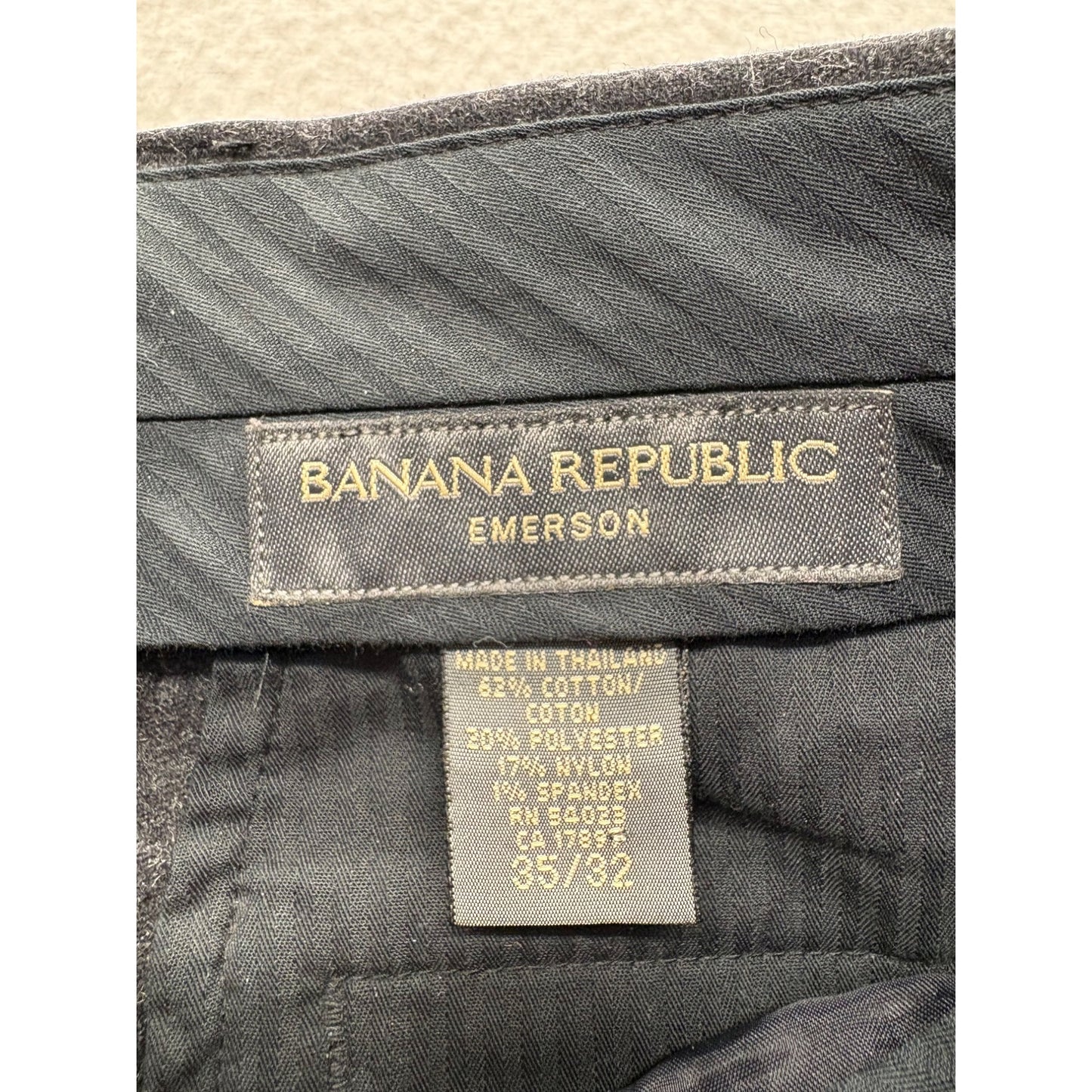 Banana Republic Emerson Mens Gray Dress Pants #7558