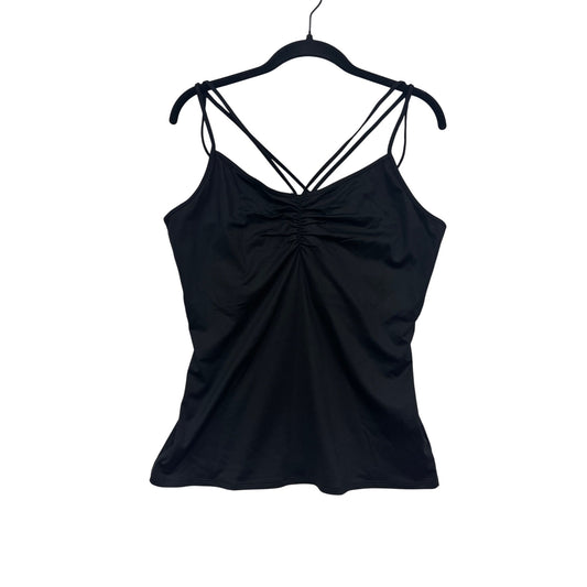 Boston Proper Black Strappy Ruched Camisole Top Size S #903A