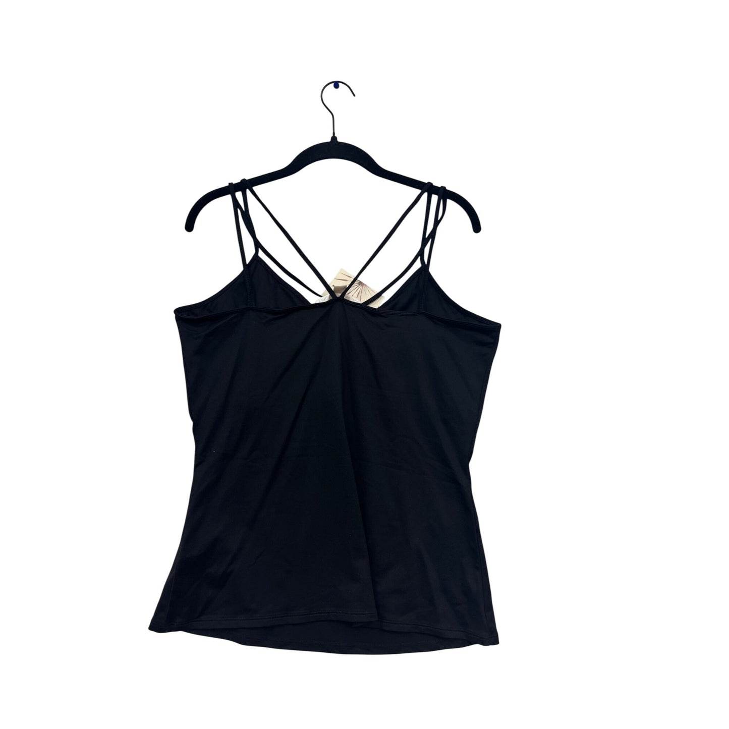 Boston Proper Black Strappy Ruched Camisole Top Size S #903A