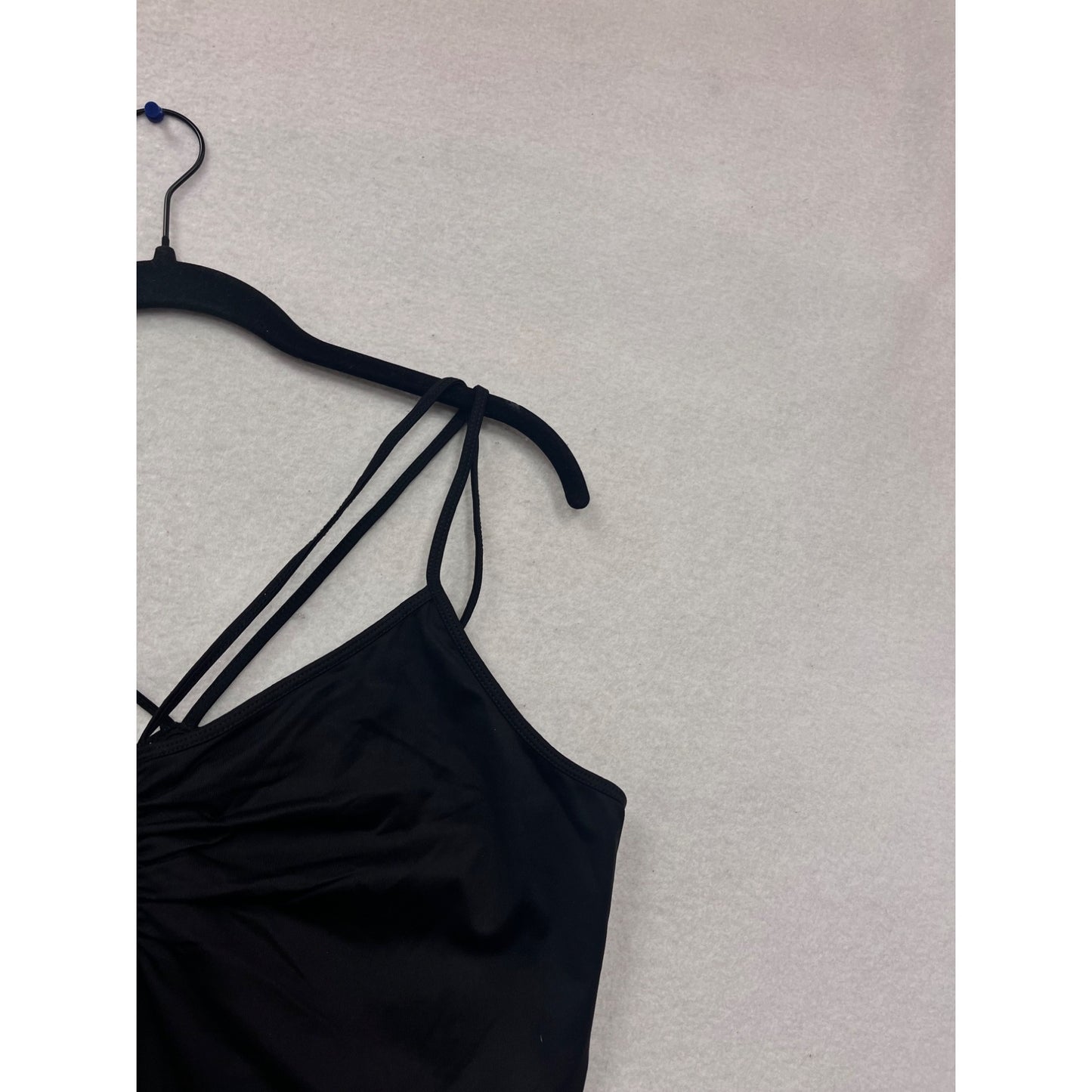 Boston Proper Black Strappy Ruched Camisole Top Size S #903A
